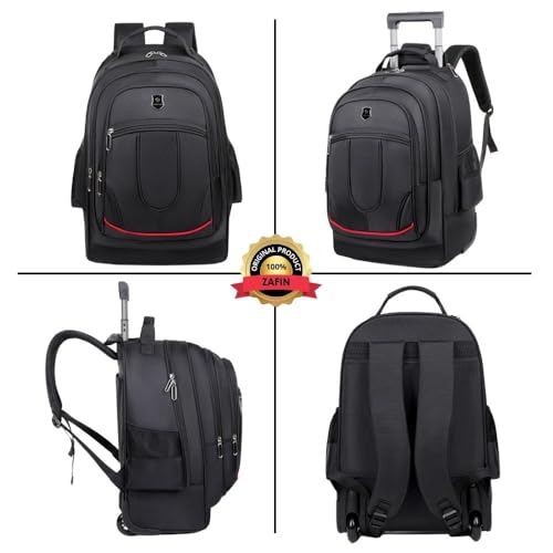 Mochila Com Rodinha Para Viagem Masculina Resistente Mala Carrinho De Bordo Notebook 15.6