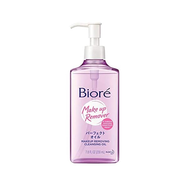 Bioré J-Beauty Makeup Removing Cleansing Oil, Top Japanese Makeup Remover, Oil-Based Cleanser, 7.8 Ounces