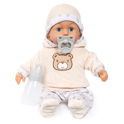 Bayer Design Babypuppe interaktiv, Spielpuppe sprechend, 38 cm