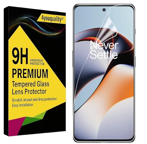 Image of 4youquality Acrylic Screen Guard for OnePlus 11R / Reno 9 / Reno 9 Pro /Reno 9 Pro+ / Reno 10 / Reno 10 Pro /Reno 10 Pro+ | Transparent Edge-to-Edge Full Screen Coverage | Easy Installation Kit