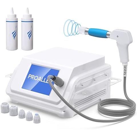 PROALLER Shockwave Therapy Machine for Knee Foot Shoulder Waist Joint Muscle Pain Relief, ESWT Shock Wave Physical Therapy Equipment for Athletes Sports Injury, Home Use, Gym, Rehabilitation Cent Cover