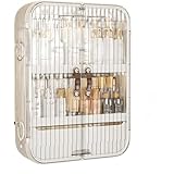 ITMEATウォールコスメティックスオーガナイザーけメイクアップオーガナイザーアンチコスメティックスボックススキンケアオーガナイザー (層3-43*13.5*53センチメートル,ホワイト)