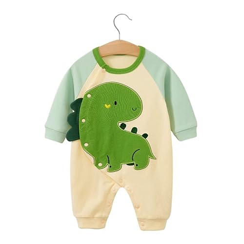 Mono de verano de una pieza para bebés recién nacidos, mamelucos para niños y niñas, verde, 1 mes Cover