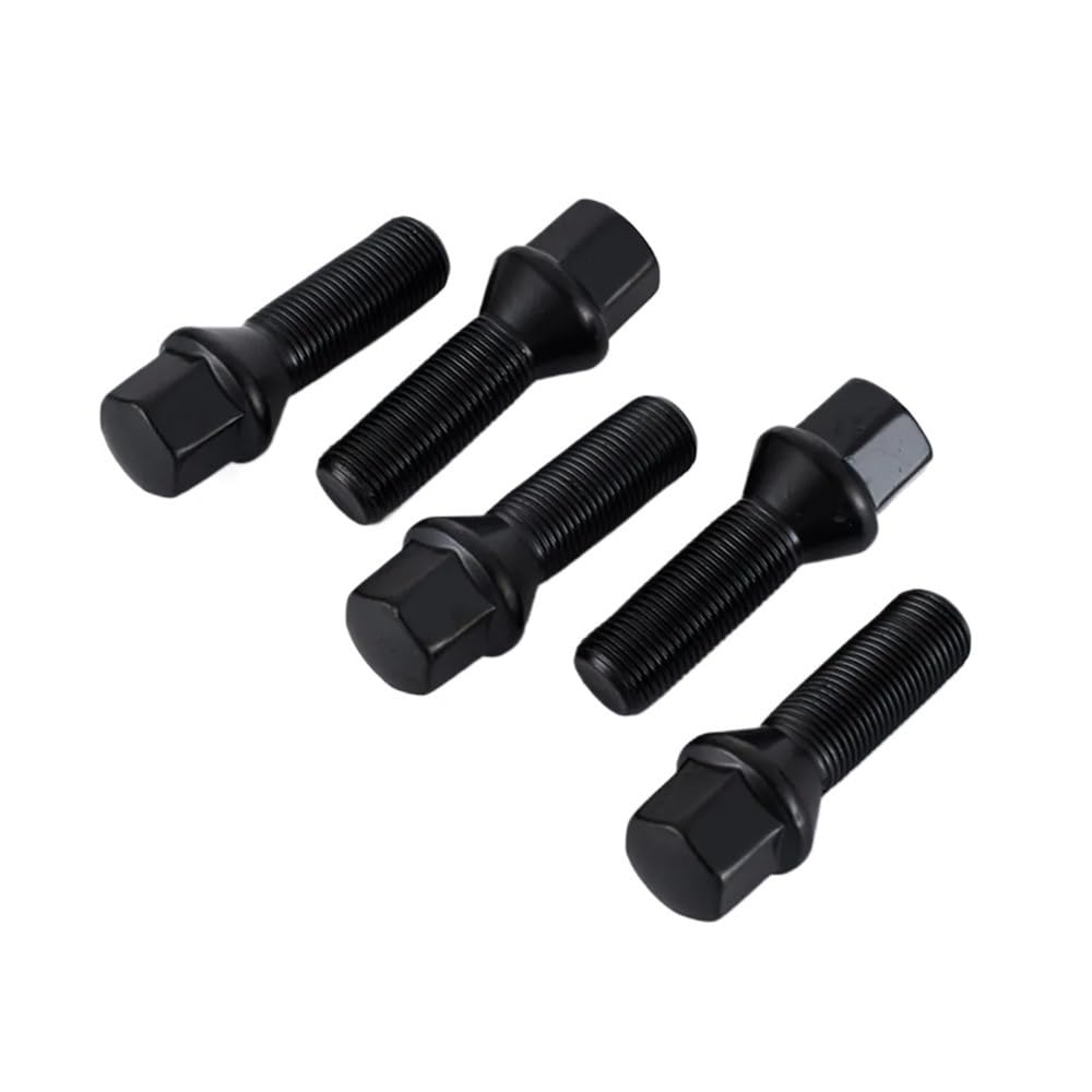 Pernos de rueda M14x1,25 negros 45mm para montaje de llantas oscuras 3