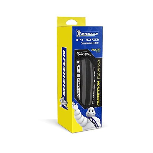 Michelin Pro4 Endurance A/F V2 Cubiertas, Deportes al Aire Libre, Ciclismo,Ruedas de Bicicleta, Negro, 700x25