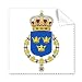 Sweden Europe National Emblem Cleaning Cloth Phone Screen Glasses Cleaner 5pcs