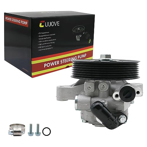 Cuuove Power Steering Pump with Pulley Fits for Honda Civic 1.8L 2006-2011, OE-Quality Power Assist Pump 21-5456
