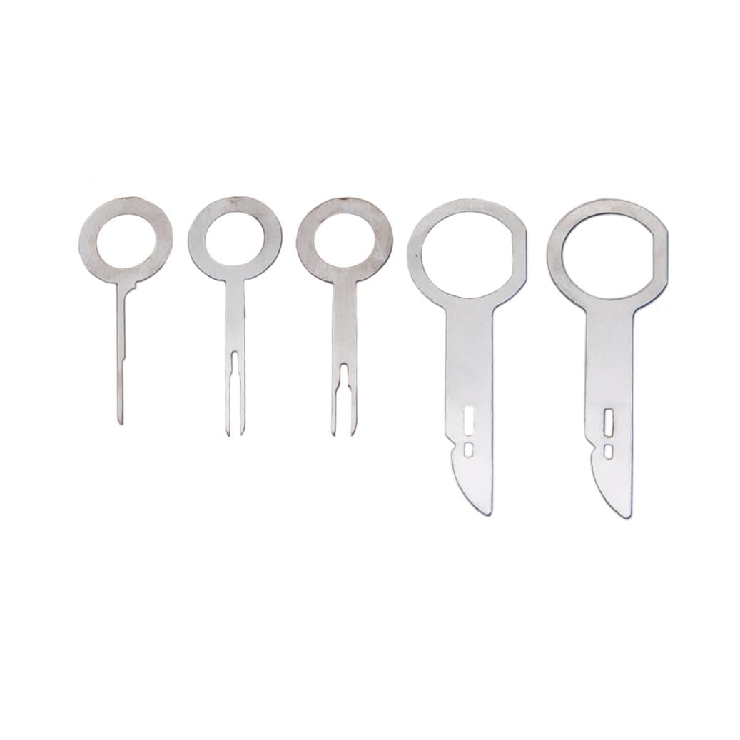 Kit di Strumenti per la Rimozione di Finiture Auto 19 Pezzi per Pannello e Modanature Porta Set di Attrezzi in Nylon Strumento Auto per Rimuovere il Cruscotto e Rivetti dell'Auto Rapida di Terminali