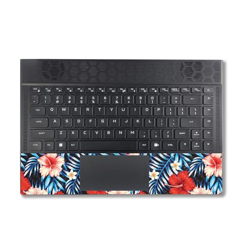 Image of MightySkins Carbon Fiber Skin Compatible with Alienware X14 R2 (2023) Full Wrap Kit - Modern Tropical | Protective, Durable Textured Carbon Fiber Finish | Easy to Apply | Made in The USA