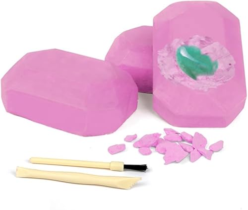 Miniatura 3 de Paquete de 12 kits de excavación de gemas para niños, emocionante aventura minera de piedras preciosas, excavación educativa de cristales y