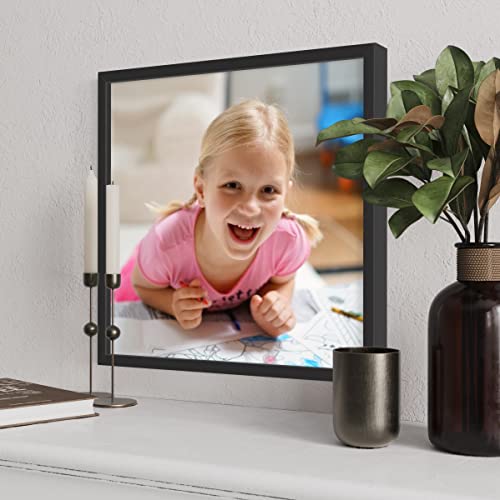 Poster Palooza 20X20 Contemporary Black Wood Picture Frame - Picture Frame Includes Uv Acrylic, Foam Board Backing, & Hanging Hardware! #TOP5