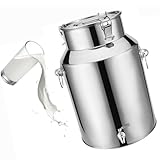 Lechera De Acero Inoxidable Con Tapa Cubo Para Vino/recipiente Para Lácteos/bidón De Leche/jarra Con Tapa Sell,Capacity1-9L