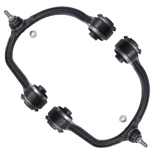 Image of Detroit Axle - AWD 6pc Front End Suspension Kit for 2015-2023 Dodge Charger Chrysler 300 2017-2023 Challenger, 2 Upper Control Arms with Ball Joint 4 Outer Inner Tie Rods Replacement