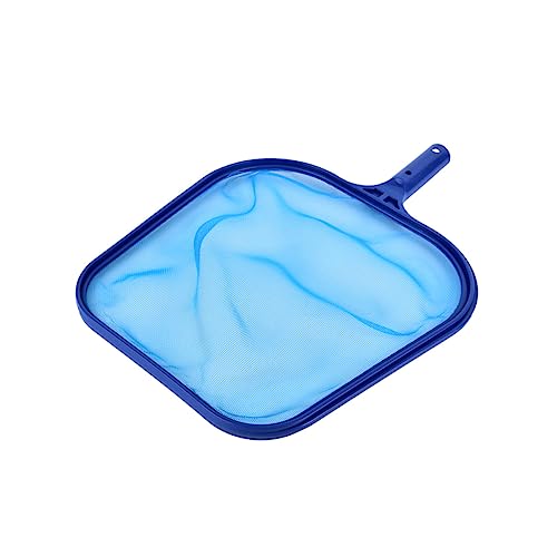 Mikinona Épuisette De Piscine Plate en Maille Nylon Légère Bleue, Filet Carré Solide, Nettoyage des Surfaces Et Capture De Petits Poissons, Adapté pour Bassins Et Aquariums