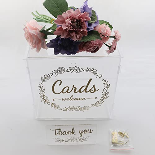 Boîte pour cartes de mariage en acrylique pour votre table de réception - 4