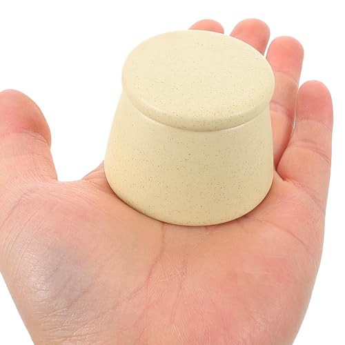 Vaso cerámico con tapa para mezcla de esmalte de uñas miniatura 4