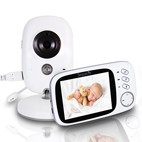 Indoor Video Baby Monitor Long Range Upgraded 850’ Wireless Range, Night Vision, Temperature Monitoring And Portable 2” Color Screen Serenelife Usa Slbcam20 1080P #TOP28