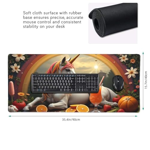 Sous-main de bureau grand format pour protéger sa table et stabiliser le clavier - 2