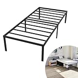 Geräuschfreier Schlafkomfort:Dank passgenauer Verbindungen und speziell polierter Teile minimiert der Metallbett Bettrahmen Reibung und vermeidet störende Geräusche. Rutschfeste Fußkappen schützen zudem den Boden vor Kratzern