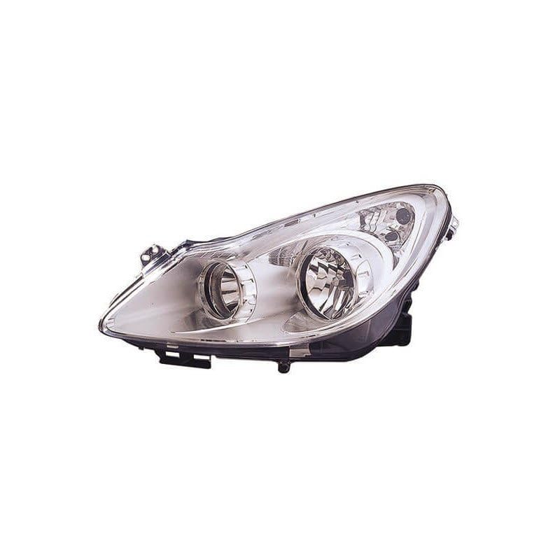 Phare avant gauche Opel Corsa D résolution éclairage faible optique chrome H1 H7
