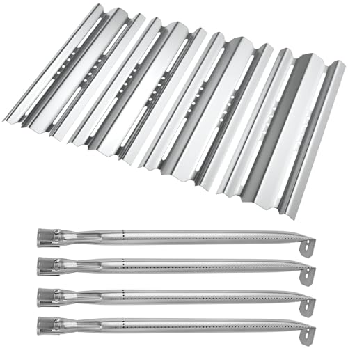 Grill Replacement Parts for Napoleon LEX 485/605/730 Series Stainless Steel Heat Plate Shields and Grill Burners for Napoleon Built-in LEX Mirage 485/605 LE LD485 Series Gas Grill Accessories