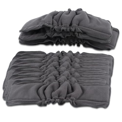Couches lavables bébé anti-fuites : lot de 10 inserts absorbants pour rester au sec