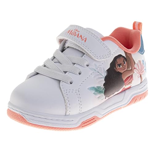 Disney Princess Moana Shoes for Girls Fashion Casual Strap Pua HeiHei School Sneakers for Toddler to Little Girls