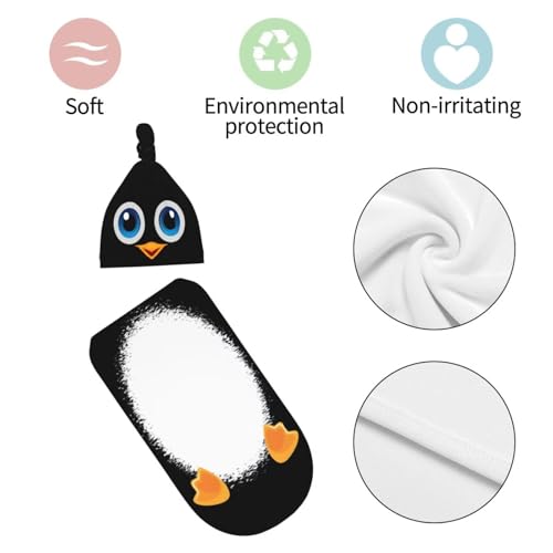 Image of Personality Cartoon Swaddling Blanket Beanie Hat Funny Blanket Sleeping Bag New Born Sleep Sacks for Boys Girls