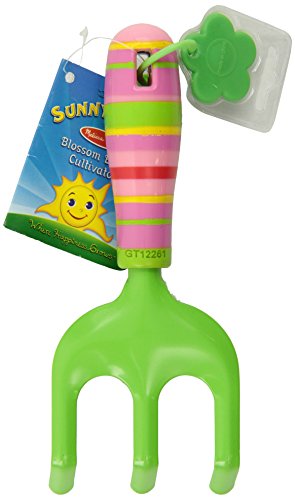 Melissa & Doug Sunny Patch Blossom Bright Cultivator Gardening Tool for Kids