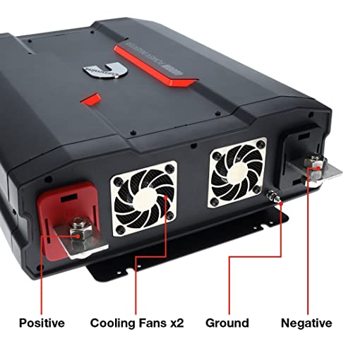 Cummins CMN4000W 4000 Watts Power Inverter Modified Sine Wave Truck Inverter 12 Volts To 110 Volts Four Ac Outlets Two Usb Ports (Plus Cable Kit)- Cmn4000W thumb #3