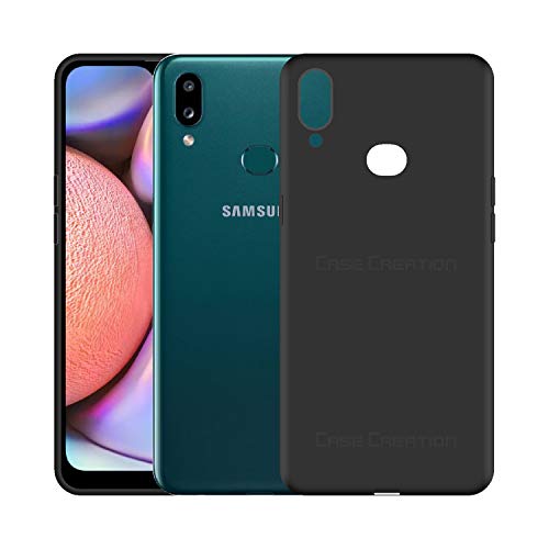 Image of Case Creation Luxurious OG Series for Samsung Galaxy A10s Case Cover,Anti-Dirty Slim Case Frosted Matte Cute Candy TPU Raised Bezel (Splash of Color) Back Cover for Samsung A10s -Black