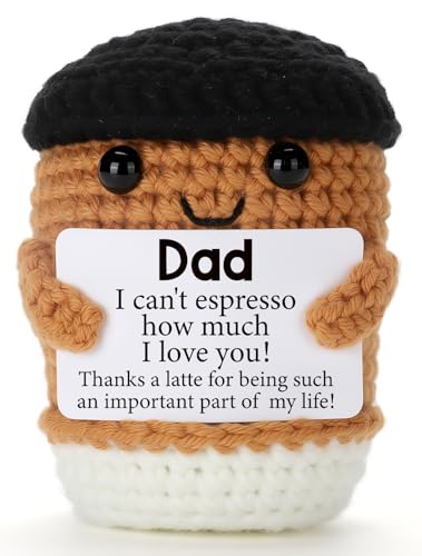 Hweijm Mini Funny Coffee Dad Gifts from Daughter Son Wife,