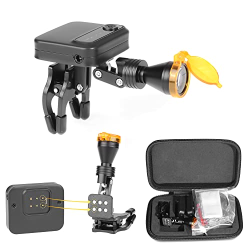 Oubo Clip-On Type Cordless 5W Led Headlight Magnetic Chuck Design Adjustable Brightness Headlamp With Extra Batteries For Loupe #TOP1