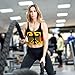 SEOCKA Germany Coat of Arms German Flag Scoop Neck Women Sports Bras U Back Yoga Crop Tank Tops Removable Pads Fitness Exercise Workout Running Top Slimming Medium Orange