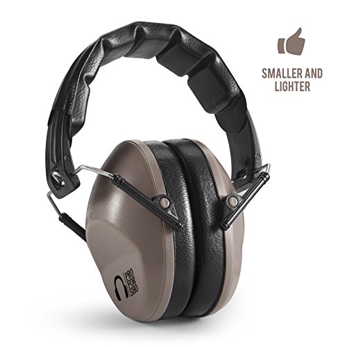 Pro For Sho 34dB Shooting Ear Protection - Special Designed Ear Muffs Lighter Weight & Maximum Hearing Protection - Standard Size, Coyote Brown - Thumbnail 6
