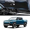Custom Fit Rivian R1T Windshield Sunshade for 2022-2023 2024 2025 Rivian R1S/R1T Accessories Front Window Sun Shades Shield Cover for Windshield Foldable 210T Sun Visor Protector Blocks UV Ray #2