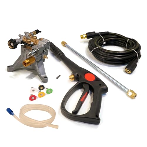 Himore 3100 PSI Power Pressure Washer Water Pump & Spray Kit Replacement for Husky HU80432 HU80432A