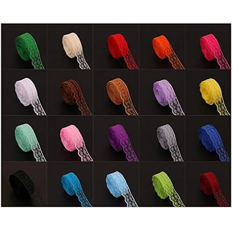 Sourcemall Colourful Lace Trim Ribbon Pack Cover