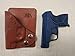 Fits Ruger Lcp ll Wallet & Pocket Holster, Formed Brown Leather Right Hand