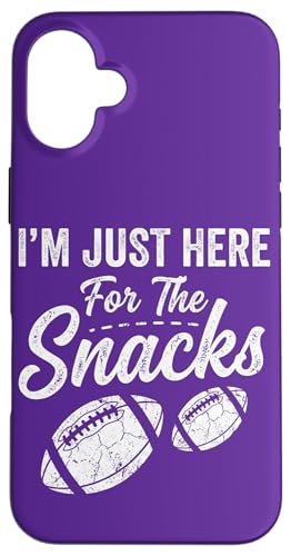 Just Here for The Snacks �A�����J���t�b�g�{�[�� �ʔ��� ���� �L�b�Y �X�}�z�P�[�X iPhone 16 Plus �p