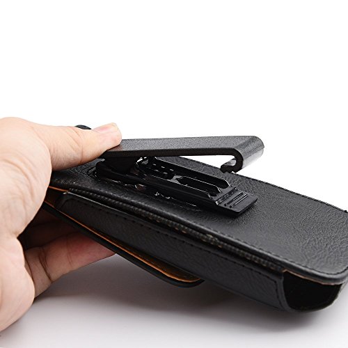 Aiscell Vertical Wallet Case Card Slots Black Leather Pouch With Swivel Belt Clip Holster For Iphone 13 Pro Max,12 Pro Max,11 Pro Max ,Xs Max,8 Plus, 7 Plus (Fit Hybrid Slim Protective Cover On) #TOP4