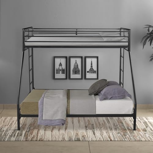 Image of Twin Over Twin Metal Bunk Bed |Bunk Bed Without Storage for Kids | Double Decker Bed for Kids Room Furniture |Metal Bunker Bed (Mattress Not Included)