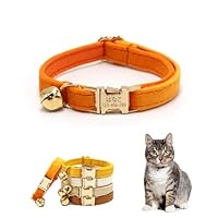 Amazon | 猫 首輪 鈴付き カスタムペット首輪 猫 首輪 名前入り 名前+