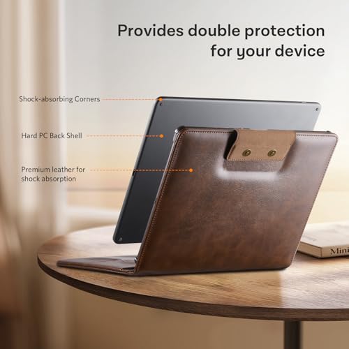 Image of CoBak Premium PU Leather Case for 11 inch Kindle Scribe 3rd Gen 2025, Kindle Scribe Colorsoft, TouchPad D10, Folio Cover with Pen Holder, Auto Sleep /Wake, Card Slots & File Folders, Not for Remarkable