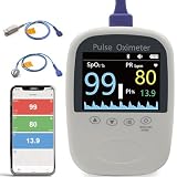 Pepultech Fingertip Pulse Oximeter for Kids,Bluetooth Fingertip Oxygen Tracker with Free APP, SPO2 & Pulse...