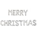 AuroTrends Silver 16" Letters Merry Christmas Foil Balloons Party Decorative Balloons (Silver)
