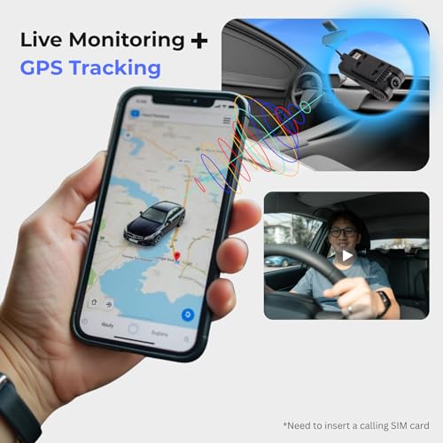 Image of FETACA DC4 Dash Cam with GPS & 4G - Full HD 1080p, Live Video, SOS, Emergency Alerts, Remote Monitoring - Car Camera for Toyota Cars with Installation Support + Free 12-Month App Subscription