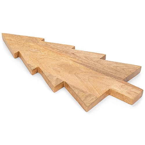 Mary Square Natural Brown Christmas Tree 15 X 7.5 Mango Wood Christmas Cheese Cutting Board #TOP2
