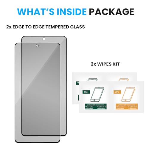 Image of ArmourPro Anti-Glare Matte Tempered Glass for iQOO Neo 10R and Neo 10, Pack of 2 - Anti Fingerprint Screen Protector, 9H Scratch Resistant, Smooth Touch, Full Edge to Edge Coverage