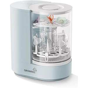 GROWNSY DeepClean Bottle Washer Pro, Baby Bottle Washer and Sterilizer and Dryer, Effortless Washing Machine for Bottle Cleaner, Pump Parts, Pacifiers - Wash, Sterilize and Dry with One Touc